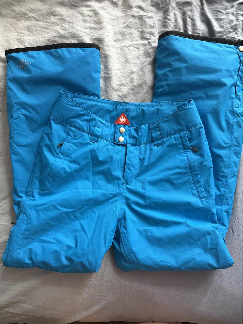 Columbia Omni Heat Ski Pants Womens XS Blue Waterproof Insulated Snowboard Snow